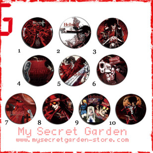Hellsing ヘルシング Anime Pinback Button Badge Set 1a or 1b( or Hair Ties / 4.4 cm Badge / Magnet / Keychain Set )
